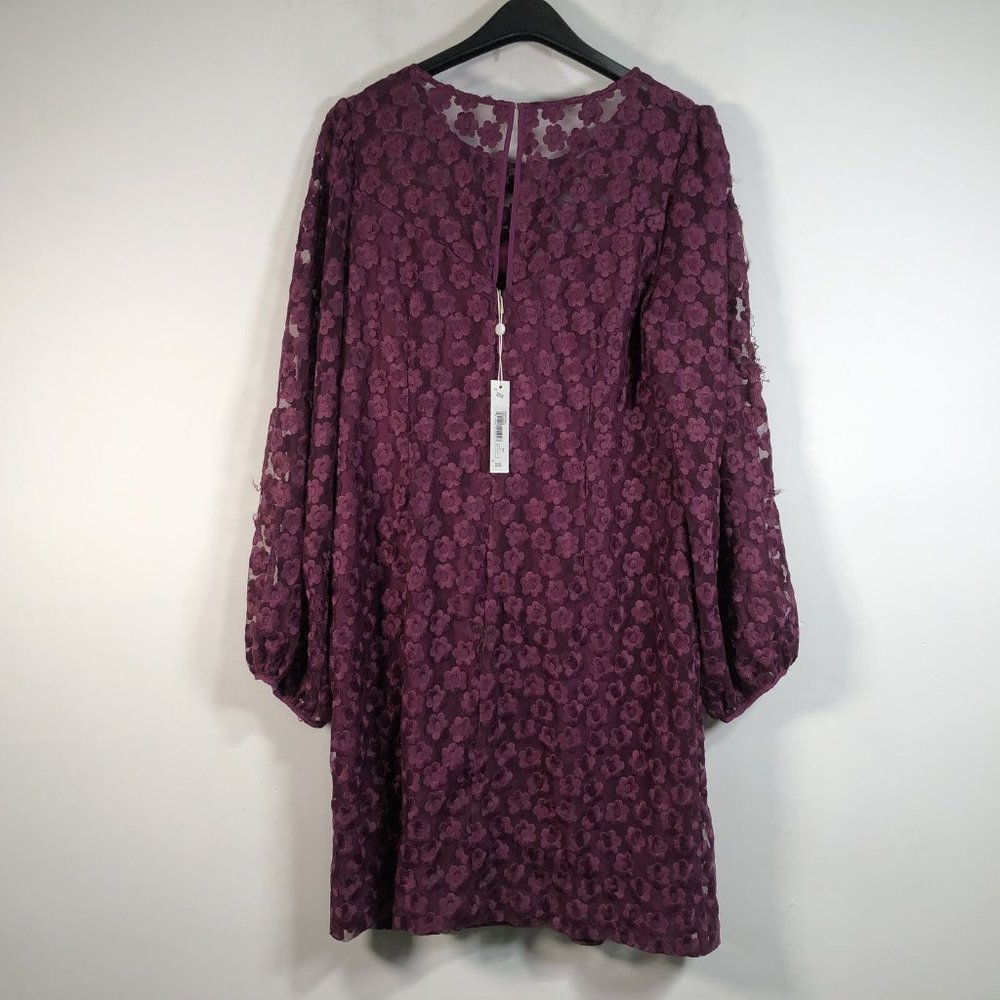 Trina Turk Floral Airie Dress, Women's Size 10 - Dark Purple - Picture 5 of 12